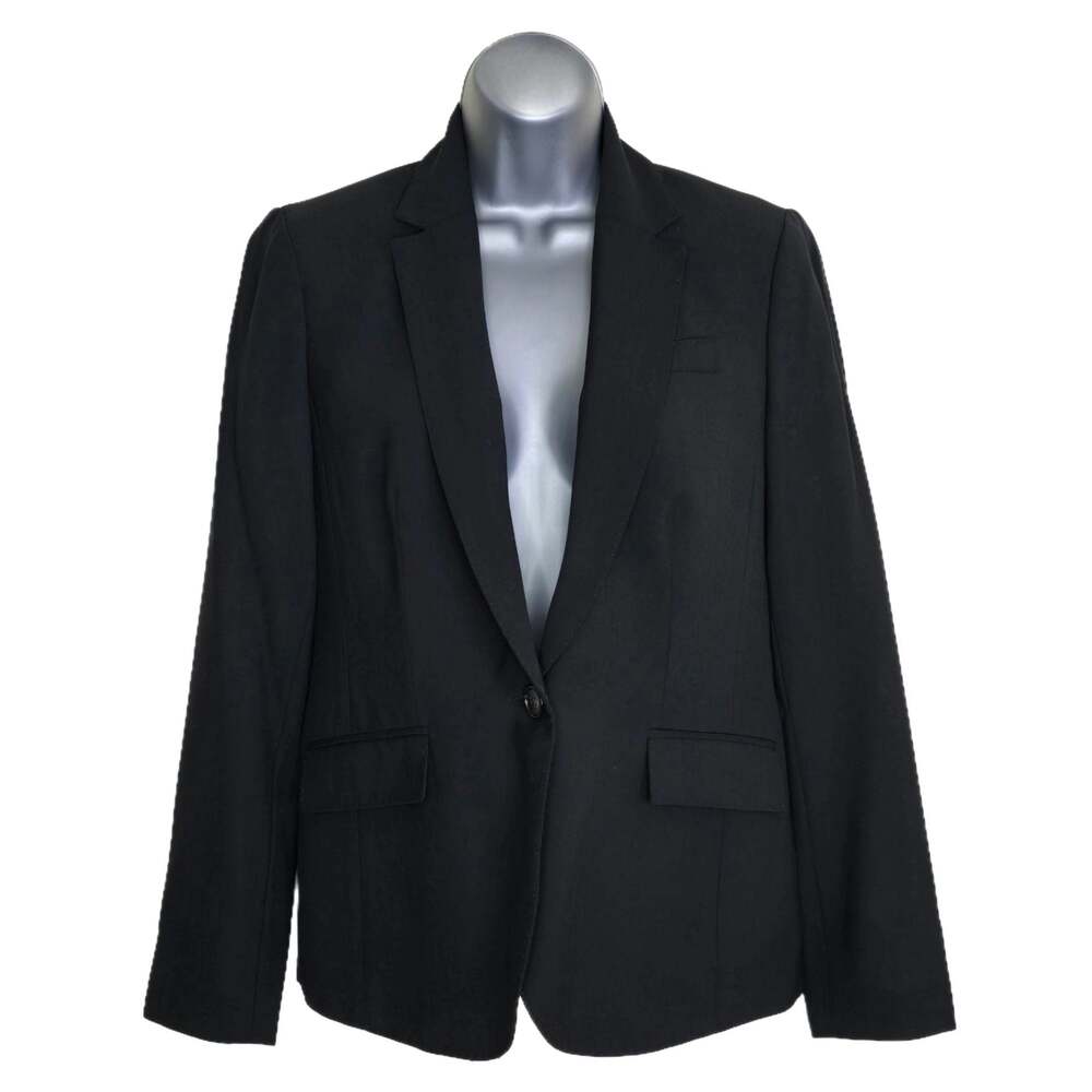J.Crew Campbell Traveler Blazer in Black Wool Size 4